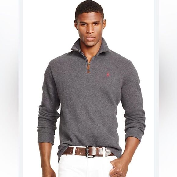 Polo Ralph Lauren French Rib Half-Zip Pullover - Picture 1 of 4